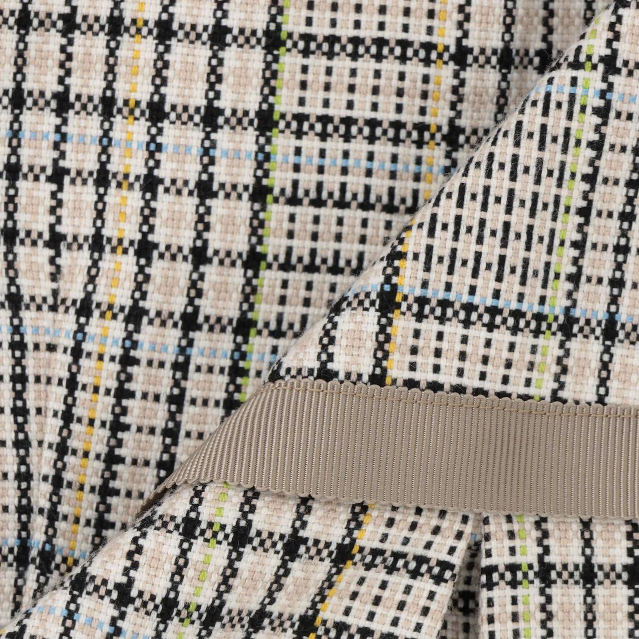 [Formal] Checkered OP + Scallop Trim JK Set,Beige, large image number 20