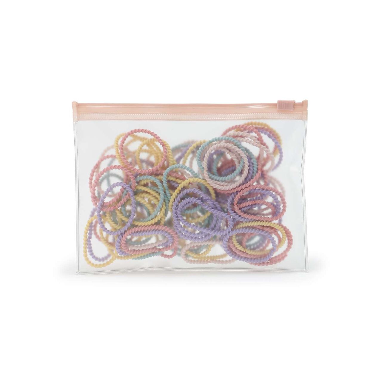 Pouch Hair Tie Set/L,Black, large image number 1