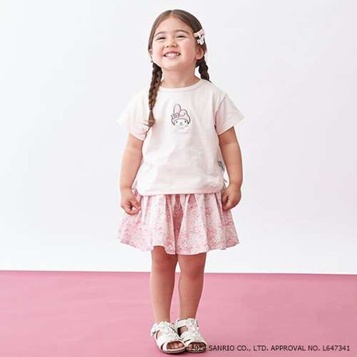 Sanrio Tuck Pleats Culottes,Sax blue, medium image number 20