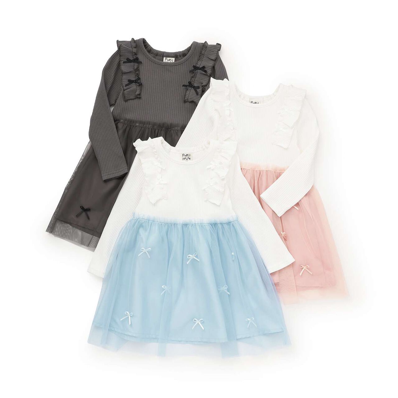 Tulle Docking Dress,Pink, large image number 7