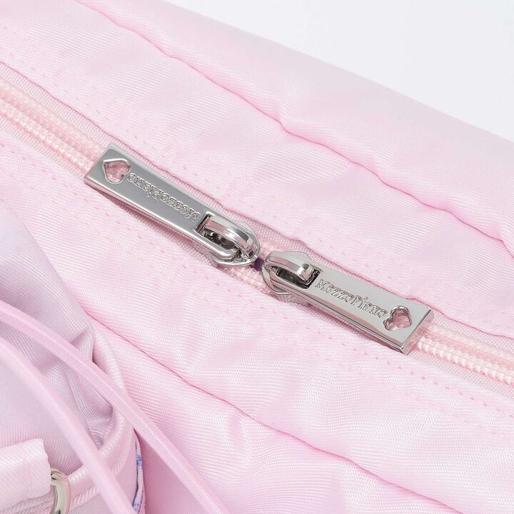 Berrie-chan Print Shoulder Bag with Bottle Holder,Pink, medium image number 5
