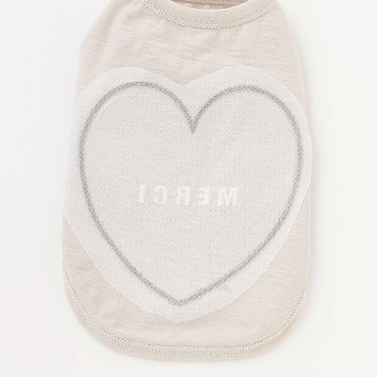 [DOG] Anti-Stain Heart Back T-Shirt,Light pink, large image number 3