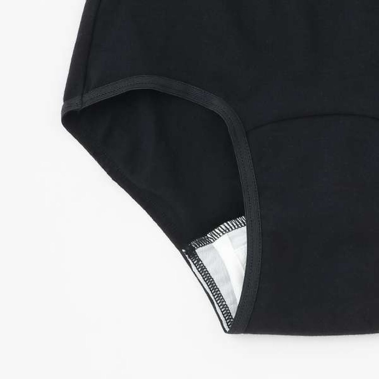 Sanitary Shorts (Napkin Shorts),Black, large image number 3
