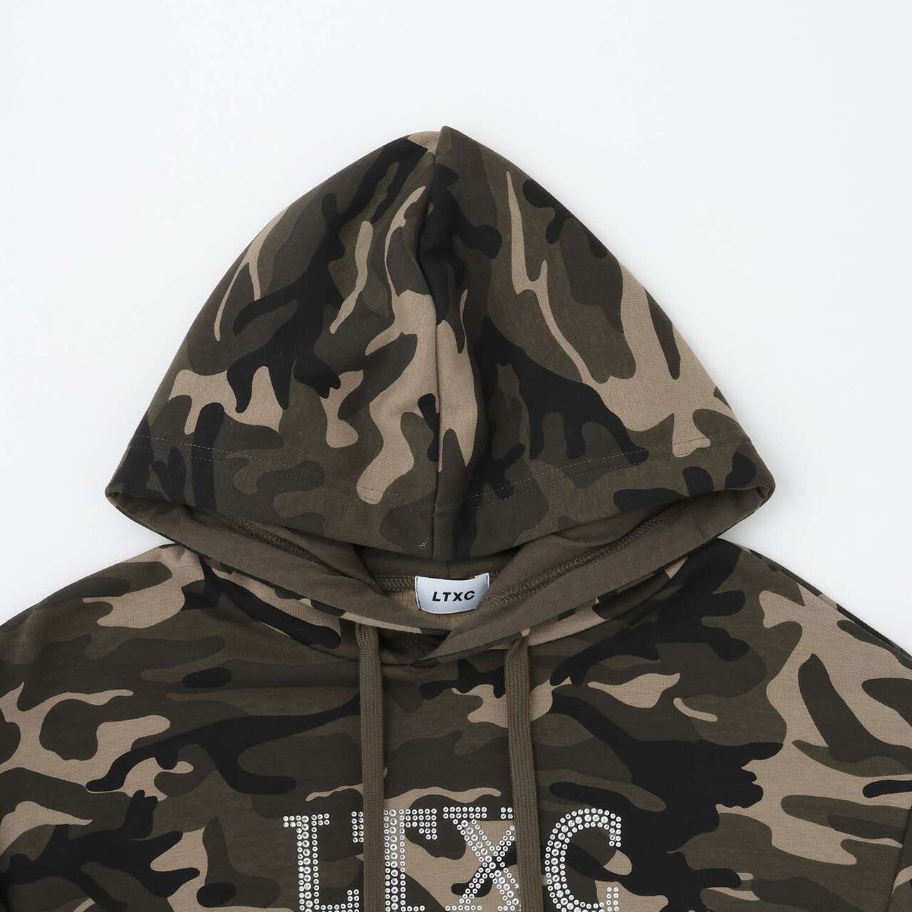 [LTXC] Shaggy Lined Black Cropped Parka,Off white, large image number 14