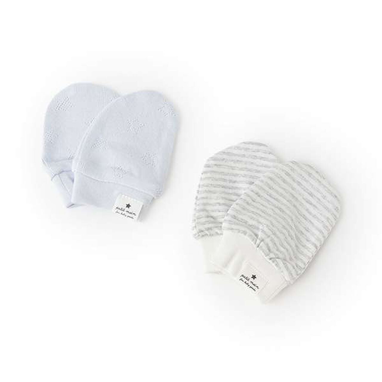 Mittens Set,Light blue, large image number 0