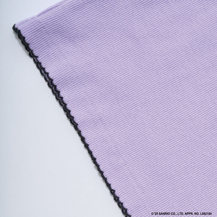 Sanrio Characters One-Point Embroidery Top,Black, medium image number 5