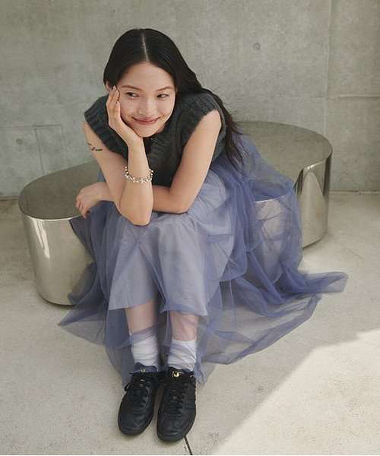 Tulle Volume Skirt,Moderate blue, large image number 11