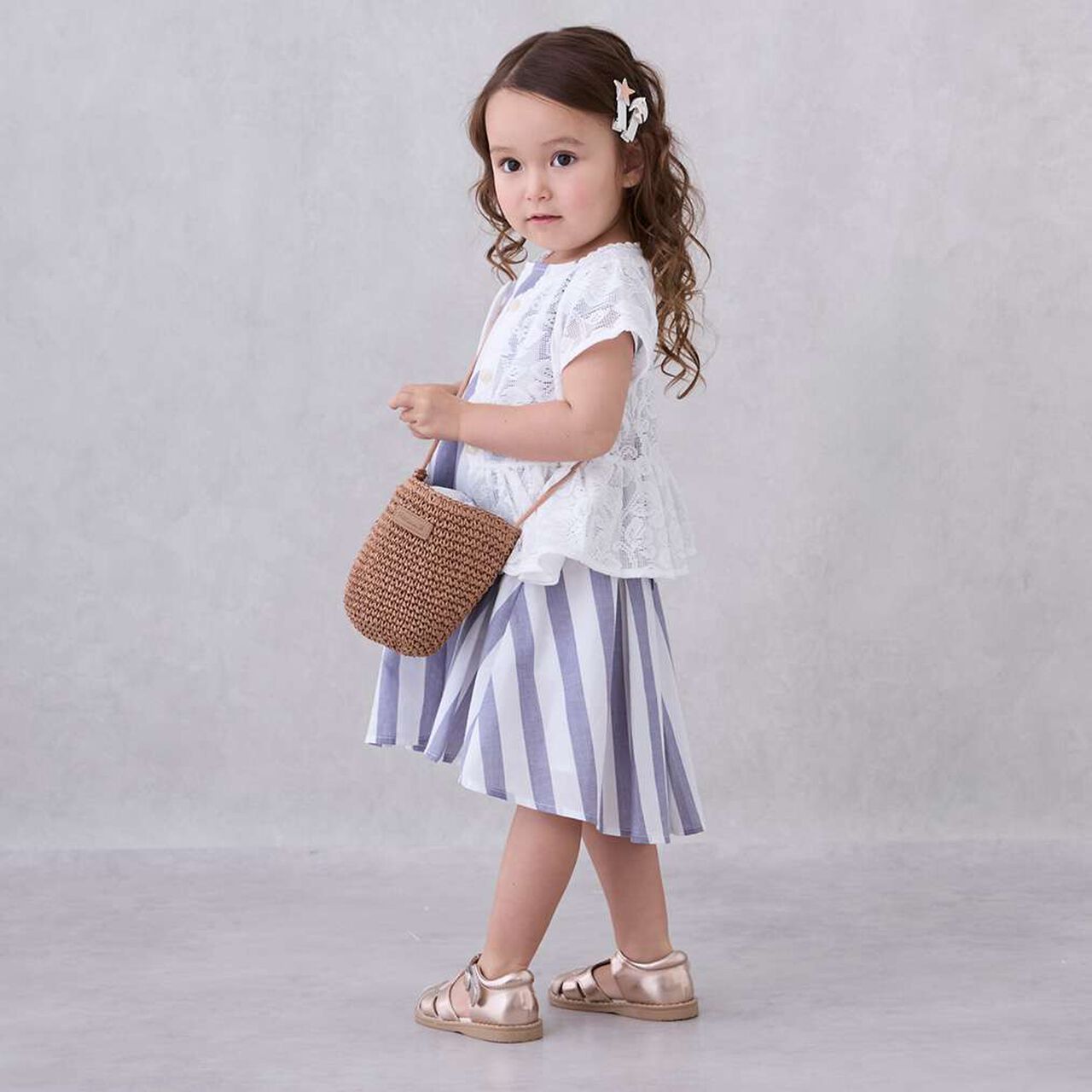 Woven Fruit Small Shoulder Bag,Camel, large image number 2