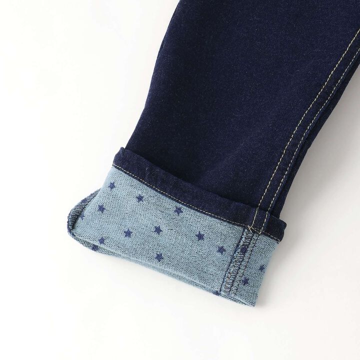 Knit Denim Straight Pants,Navy, medium image number 7