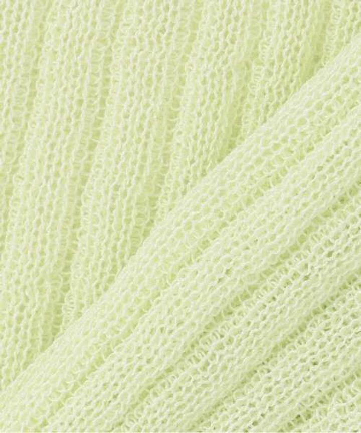 Ruffle Knit Cardigan,Light green, medium image number 13