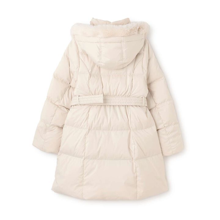 [Restock] Water-Repellent Long Down with Belt and Ribbon Pocket,Navy, medium image number 1