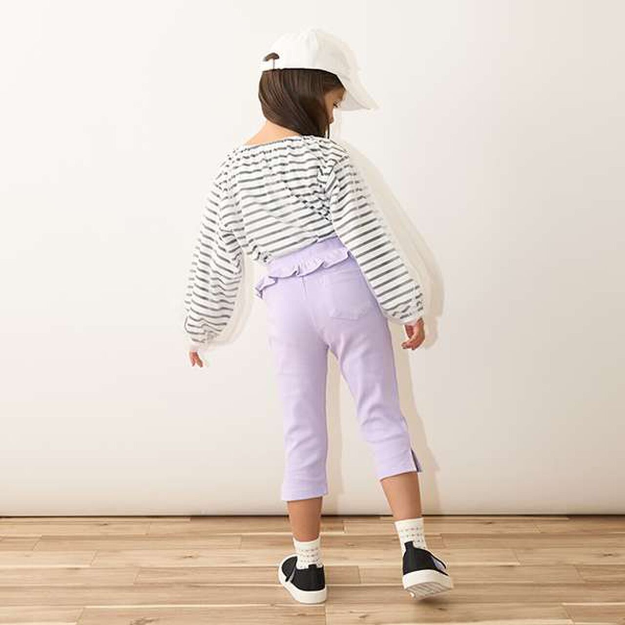 Tomo Pants Side Slit 7/8 Capri Pants,Beige, large image number 23