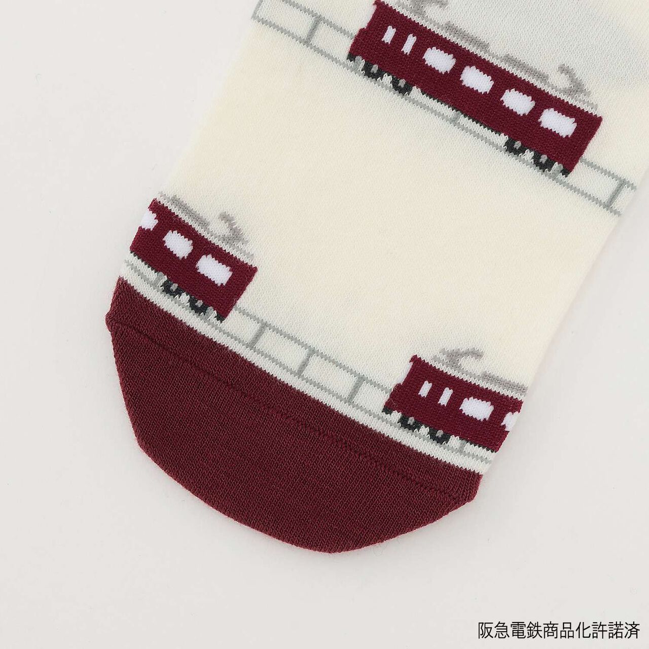 [阪急電車] 短襪兩雙組合,海軍藍, large image number 8