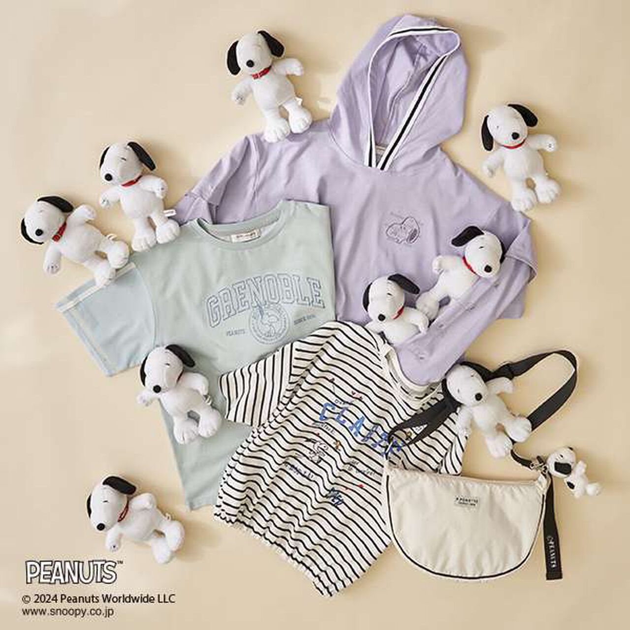 [PEANUTS] [Cool to the Touch] 2WAY Hooded Parka,Lavender, large image number 11