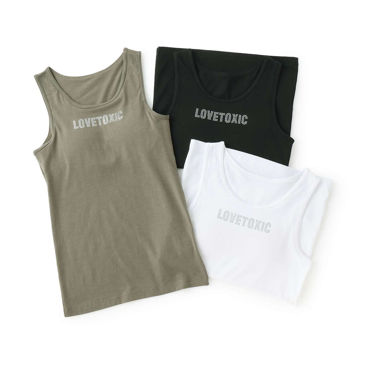 Front Logo Tank Top,Off white, large image number 6