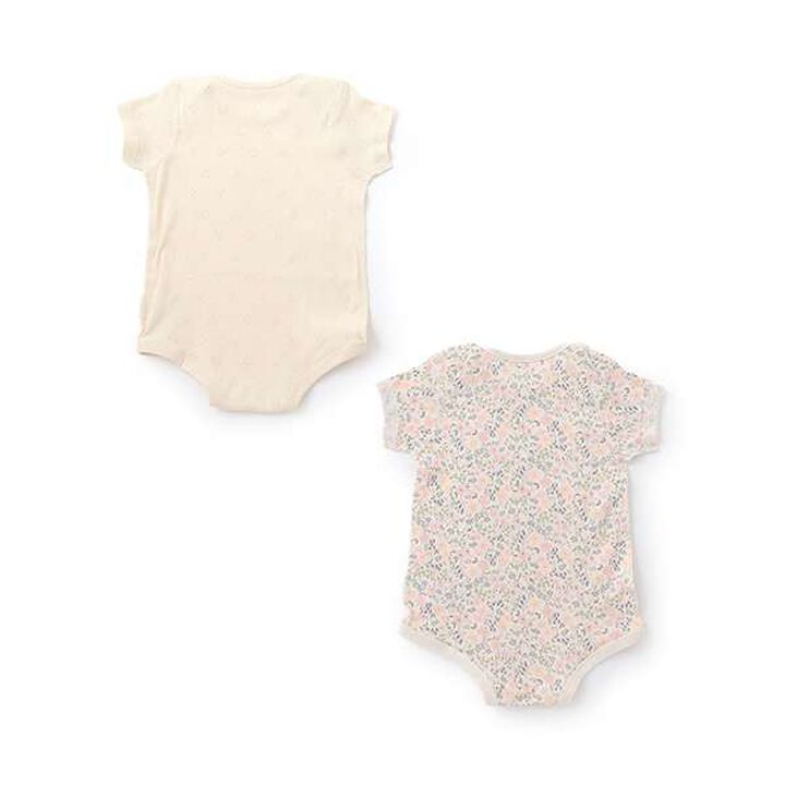 [Weak Acidity] Short-Sleeve Bodysuit,Pink, medium image number 1