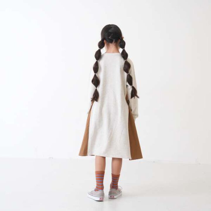 [Link] Side Fabric Panel Dress,Deep gray, medium image number 9