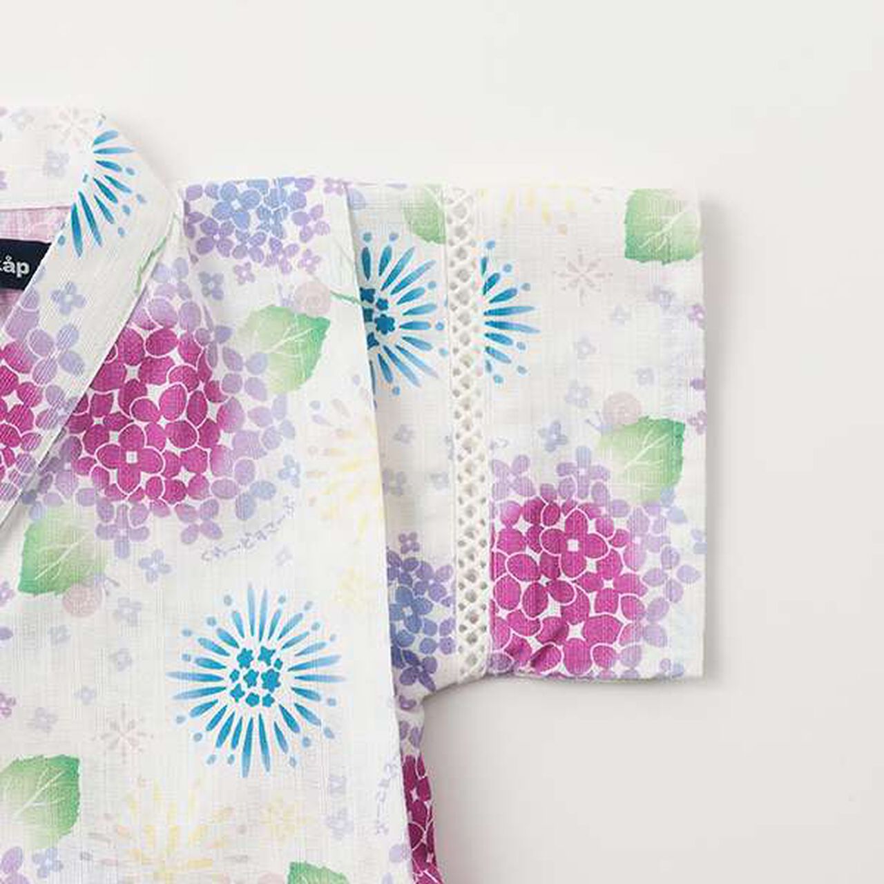 Hydrangea Pattern Jinbei,Off white, large image number 7