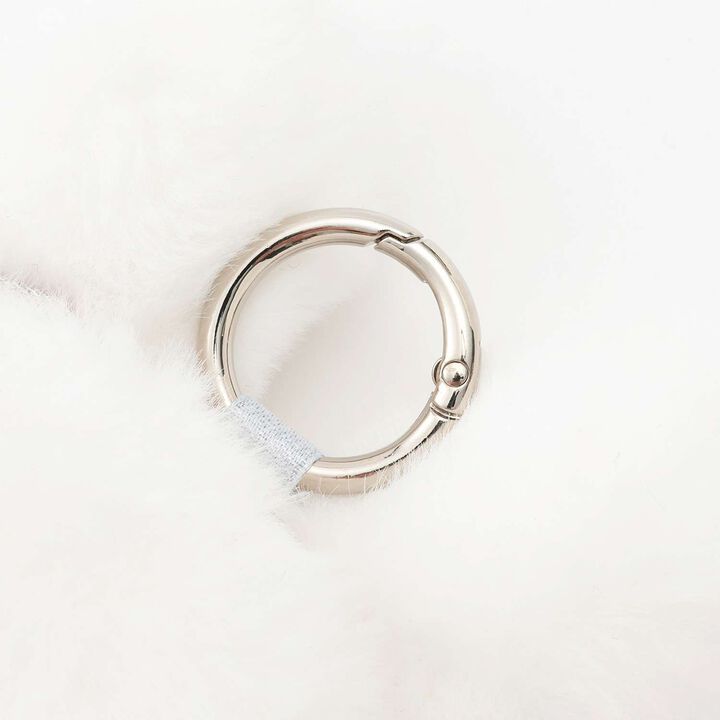 White Berry-chan Fluffy Sparkle Pouch,Pink, medium image number 3