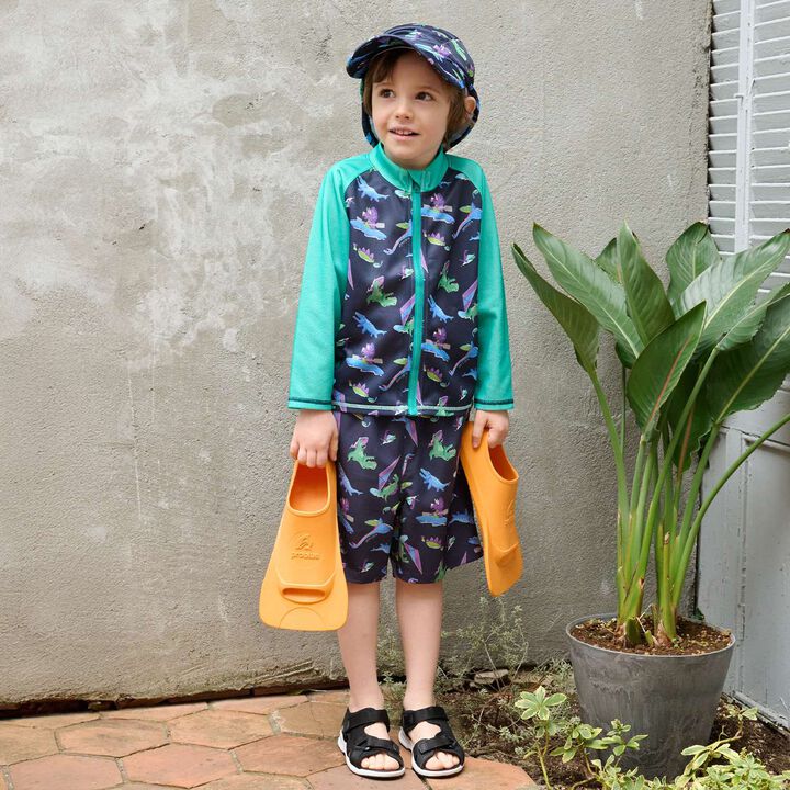 [SWIM] Dinosaur Pattern Swim Pants,Light khaki, medium image number 9