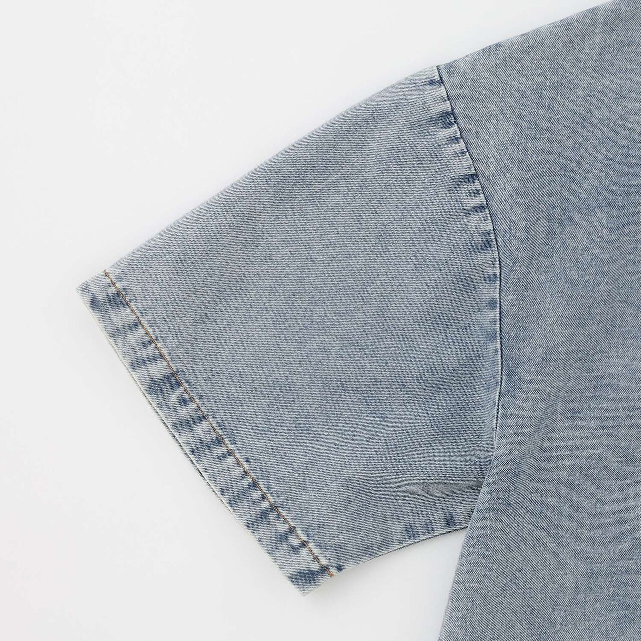[LTXC/Cool Touch] Denim Loose Tunic Shirt Dress,Gray, large image number 10