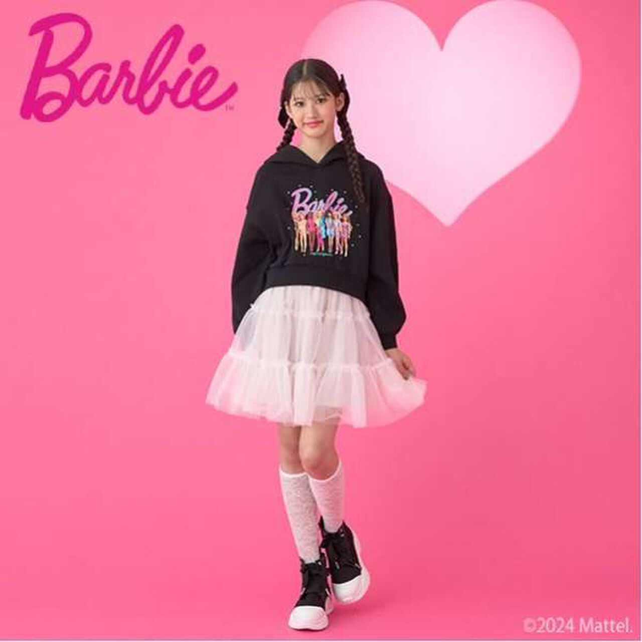 Barbie / Black Cropped Parka,Black, large image number 18