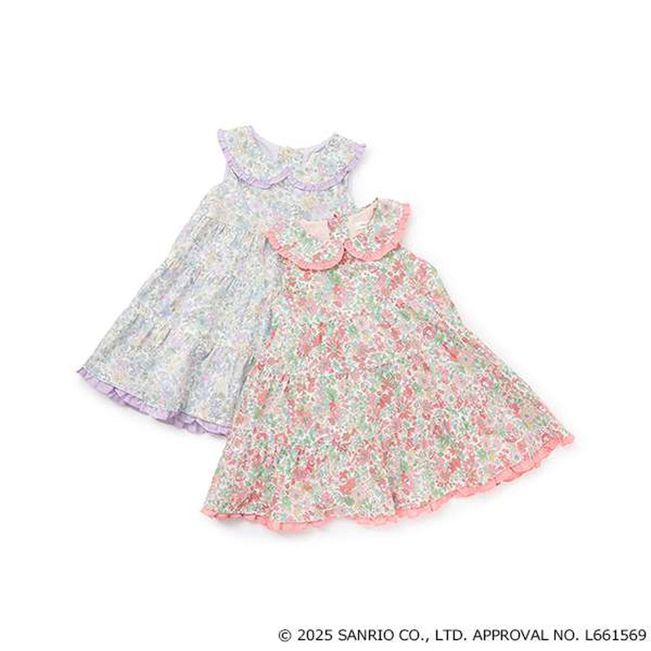 [My Melody] Liberty One-Piece Dress,Coral red, large image number 12