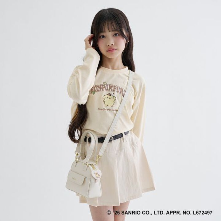 [Sanrio Characters] Mini Boston Faux Leather Shoulder Bag,Off white, medium image number 3