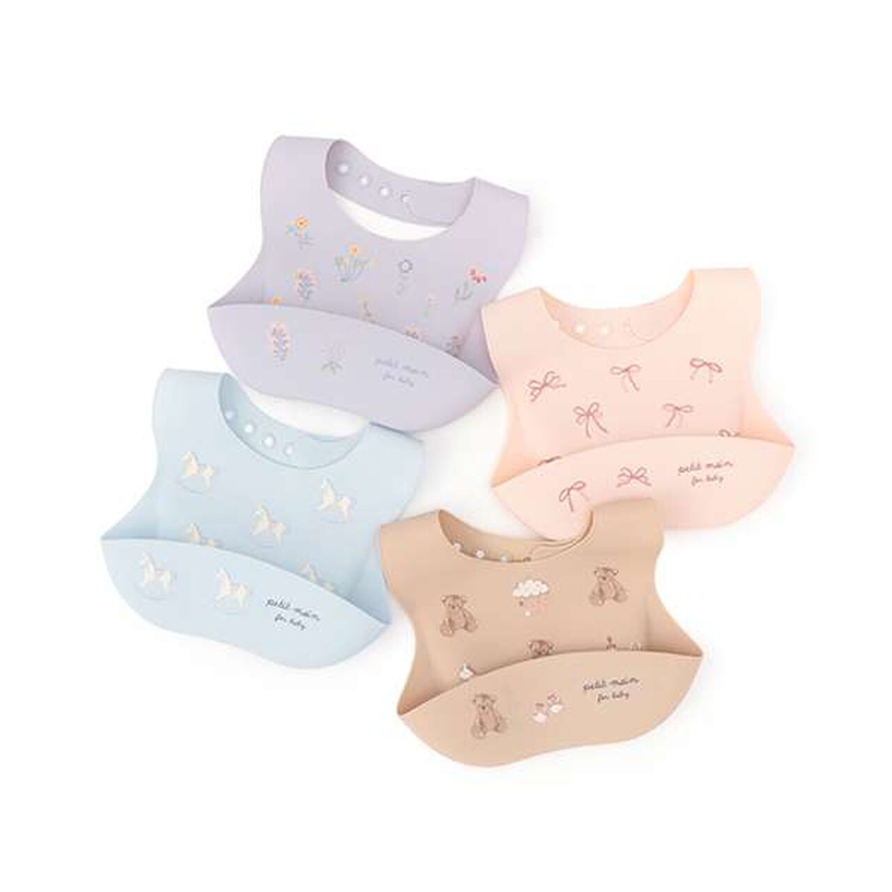 Silicone Feeding Bib,Beige, large image number 10