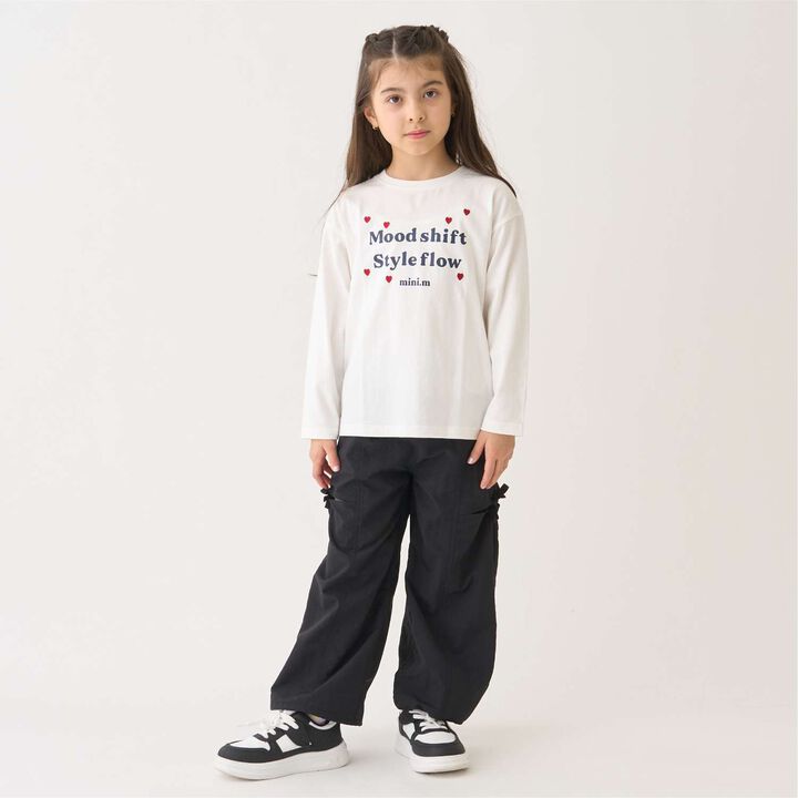 Water-Repellent Slit Cargo Pants,Black, medium image number 2