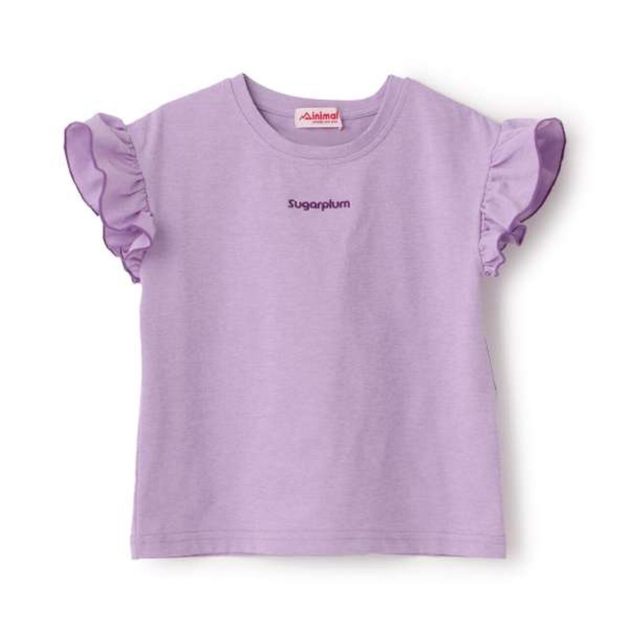 [Cool Touch] Sleeve Frill T-Shirt,Purple, large image number 0