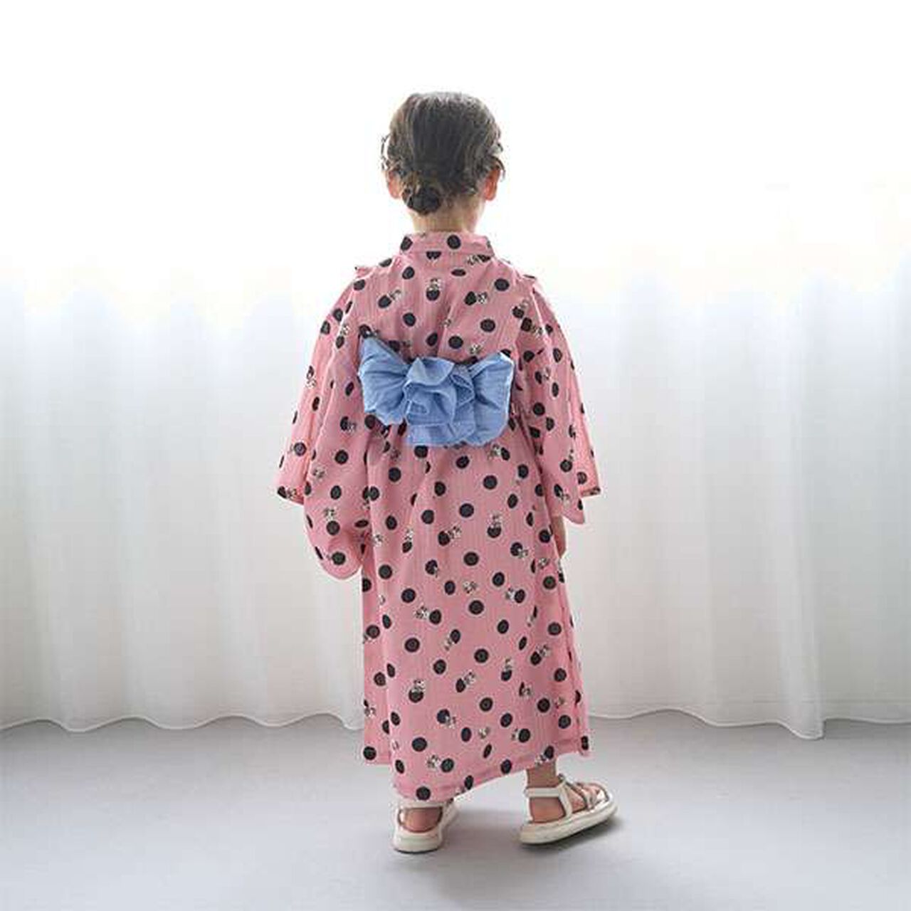 Easy-to-Wear One-Piece Yukata,Cream, large image number 19