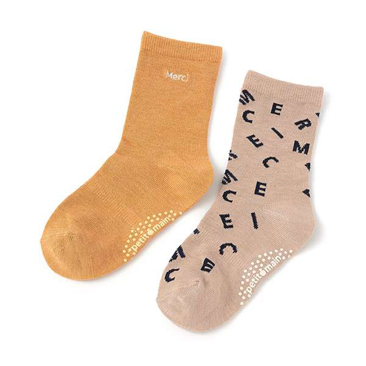 Merci Crew Socks 2-Pack,Light beige, large image number 0