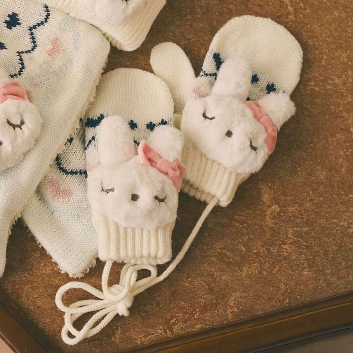 Mimi-chan Nordic Pattern Mittens,, medium