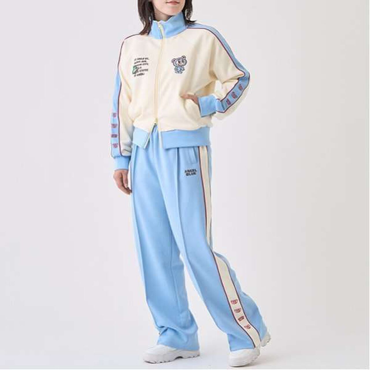 Mr. Nakamura Track Pants,Light blue, large image number 7