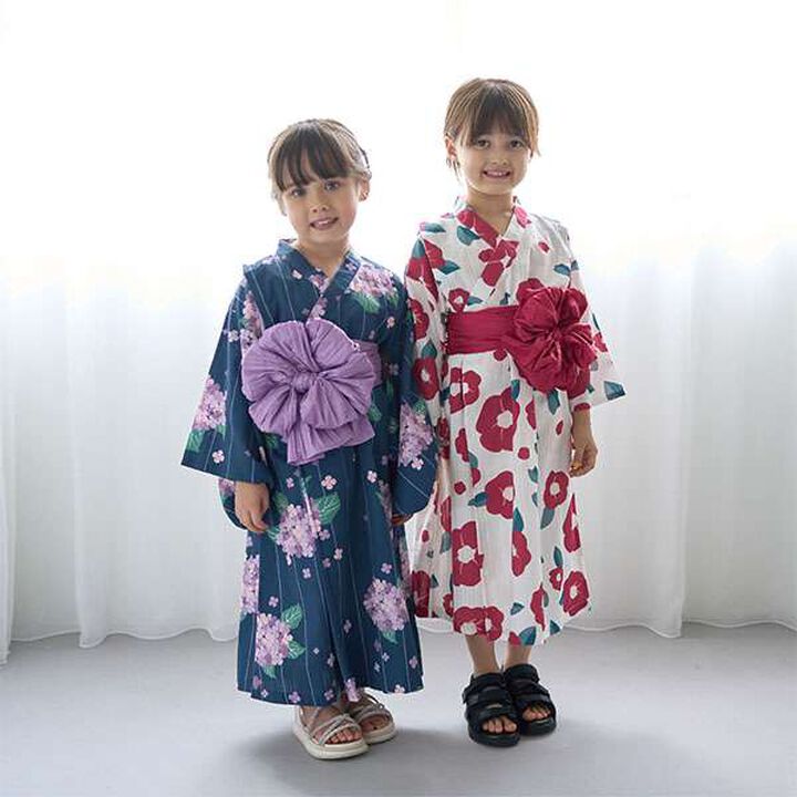 Easy-to-Wear One-Piece Yukata,Cream, medium image number 11