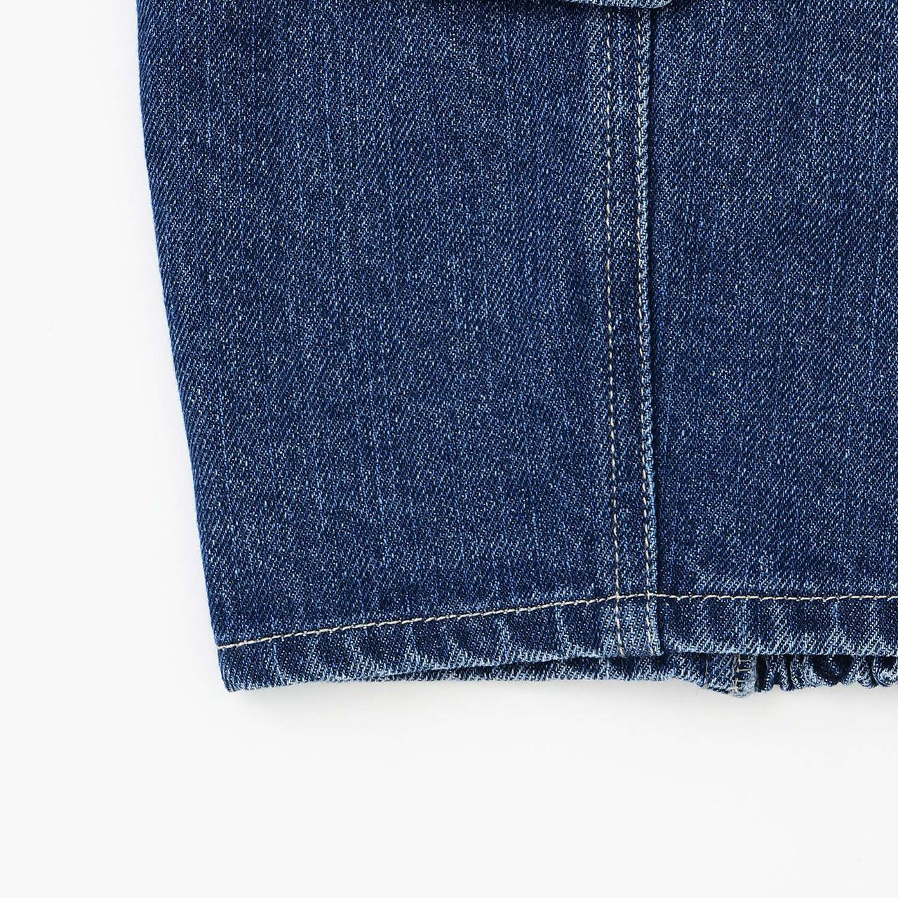 [LTXC] Denim Bustier & Wide Pants Outfit Set,Blue, large image number 13