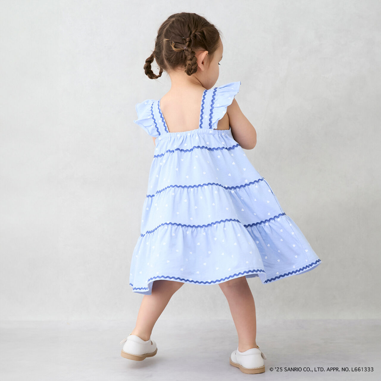 [Sanrio Characters] Cut Tiered One-Piece Dress,Light pink, large image number 4