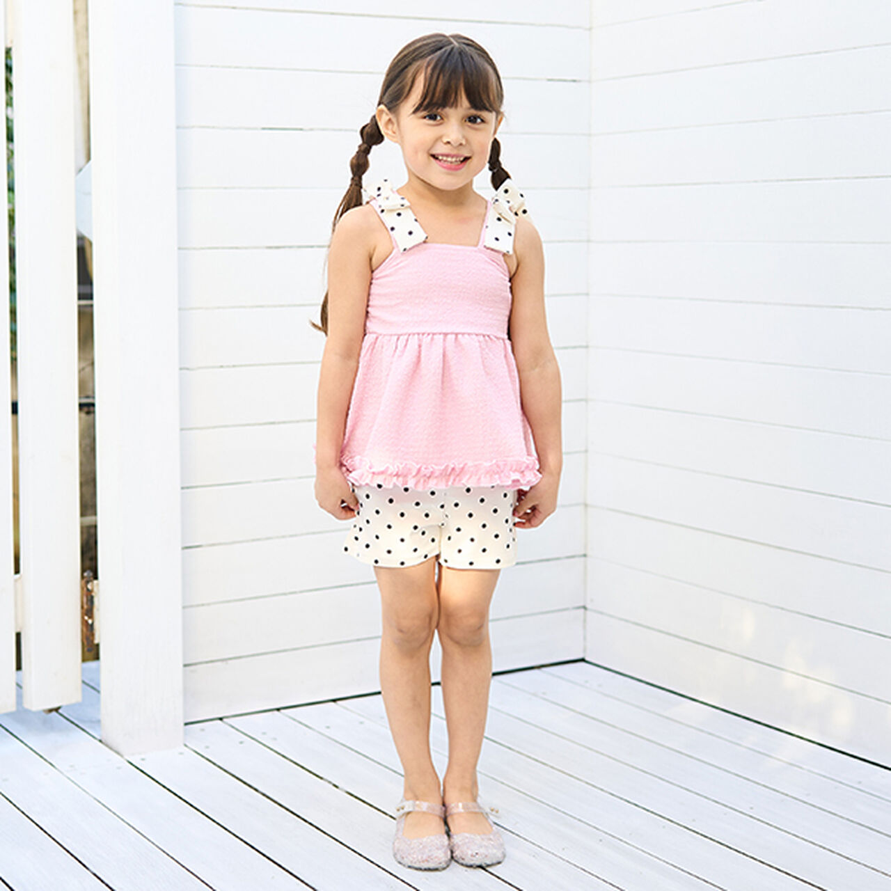 [SWIM] [UV Processing] Frill Round Hem Separates,Pink, large image number 3