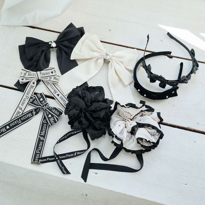 Ribbon & Ribbon Headband♪,Black, medium image number 7