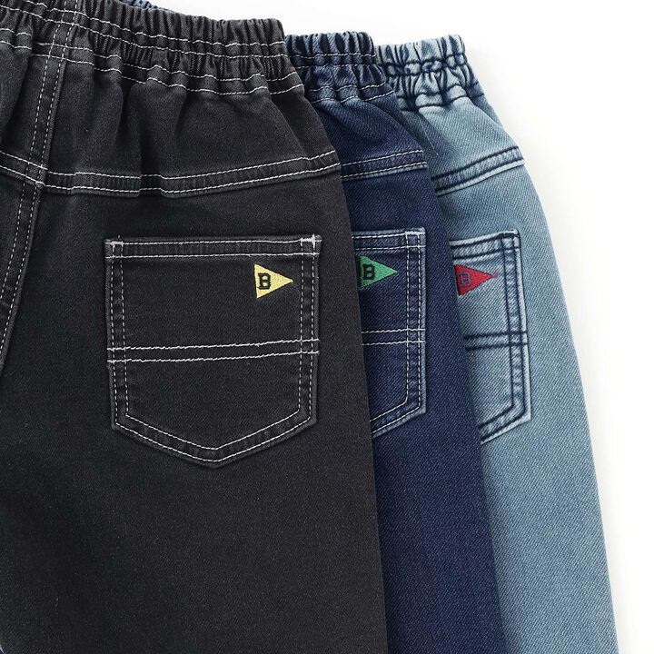 Stretch Denim Double Knee Work Pants,Navy, medium image number 6