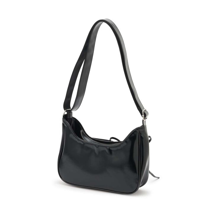 Clear Pocket Shoulder Bag,Black, medium image number 3
