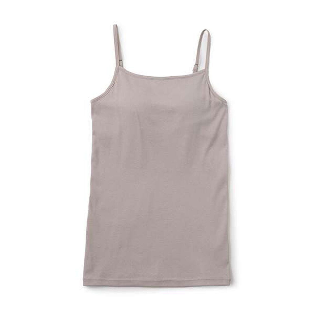 Basic C100% Camisole with Padding,Mocha tea, large image number 0