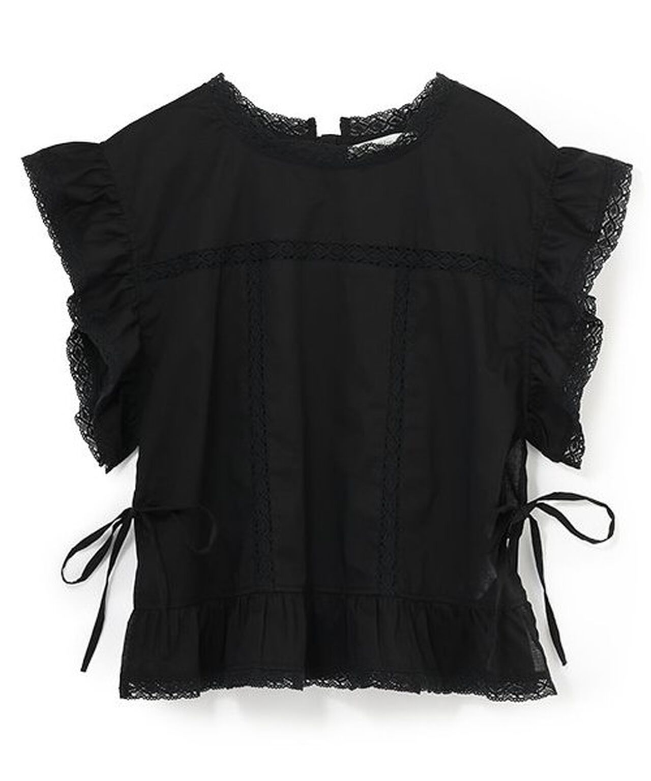 Cotton Lace Blouse,Off white, large image number 13