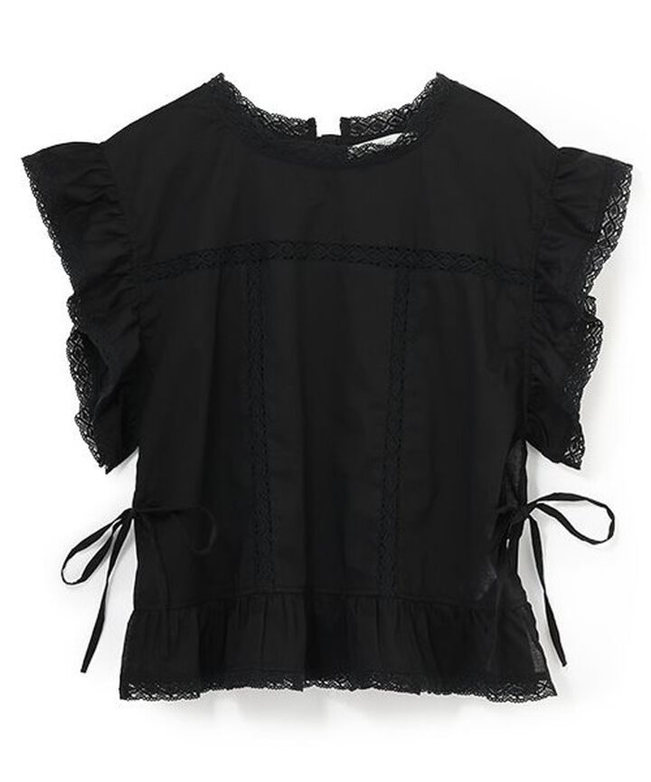 Cotton Lace Blouse,Off white, medium image number 13