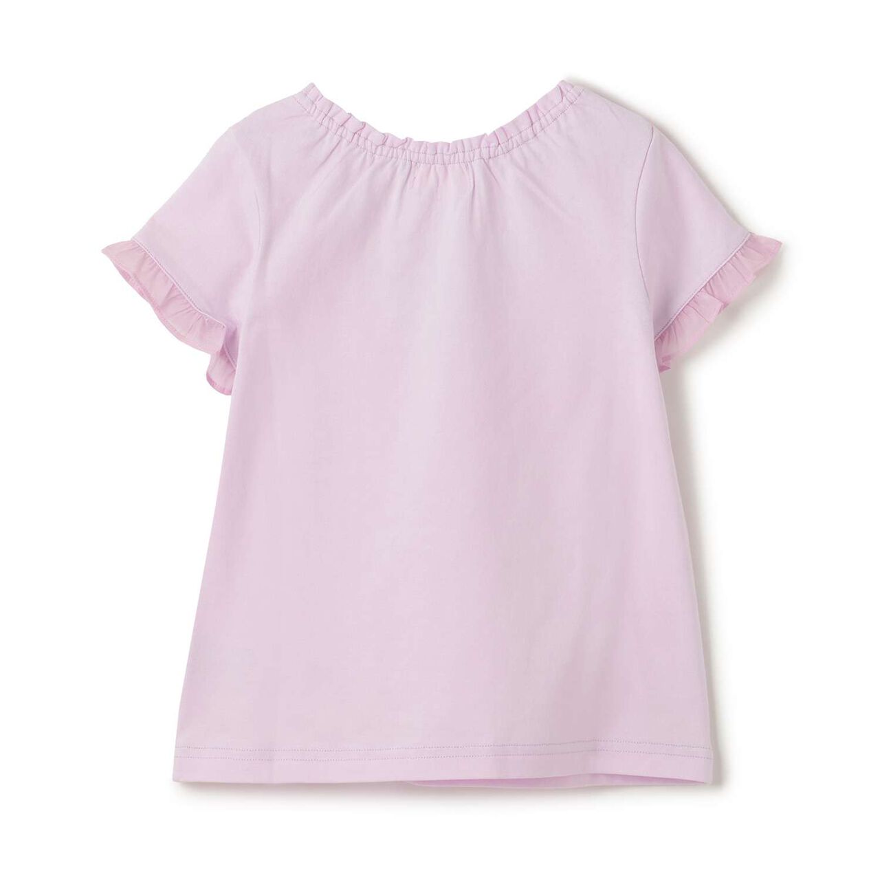 Necklace Embroidery Sleeve Frill Short Sleeve T-Shirt,Off white, large image number 1