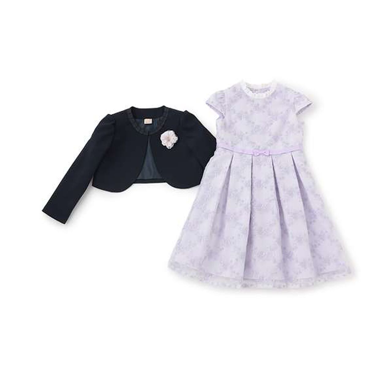 Lace OP + No-Collar JK Set,Lavender, large image number 20