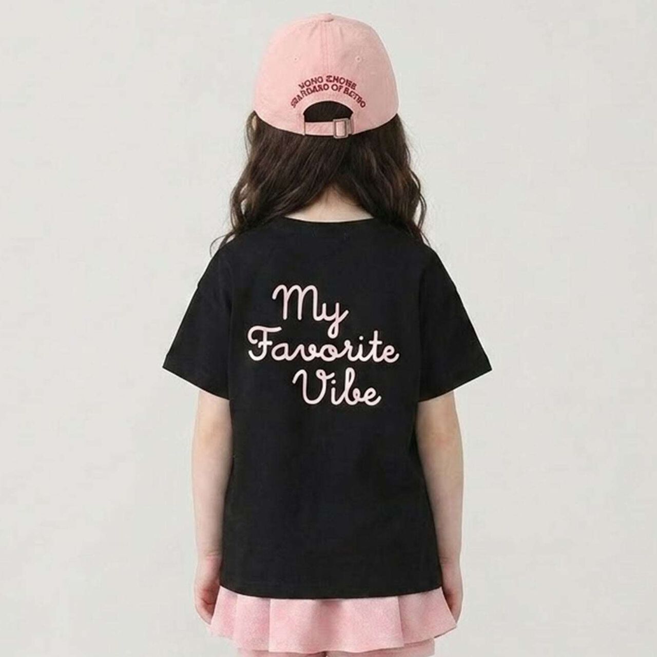 [100% Cotton] Heavy Rotation A-Line T-Shirt 2-Piece Set for Girls Kids,Dark red, large image number 32