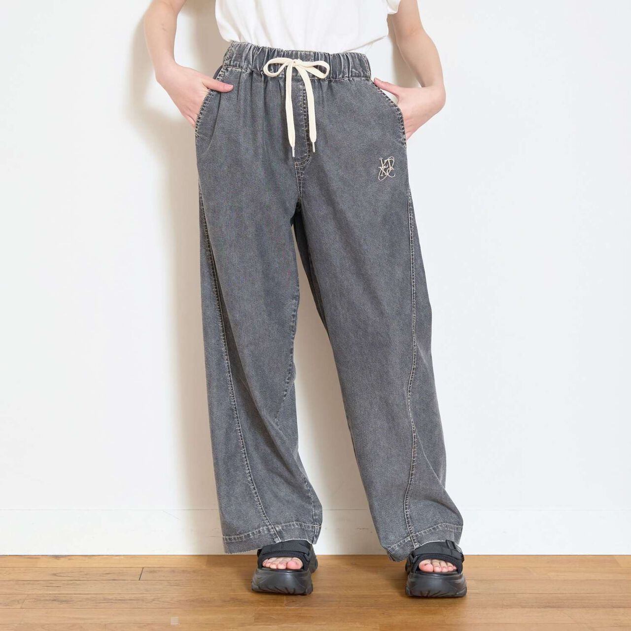 [Cool Touch] Summer-Ready Easy Pull-On Pants,Gray, large image number 0