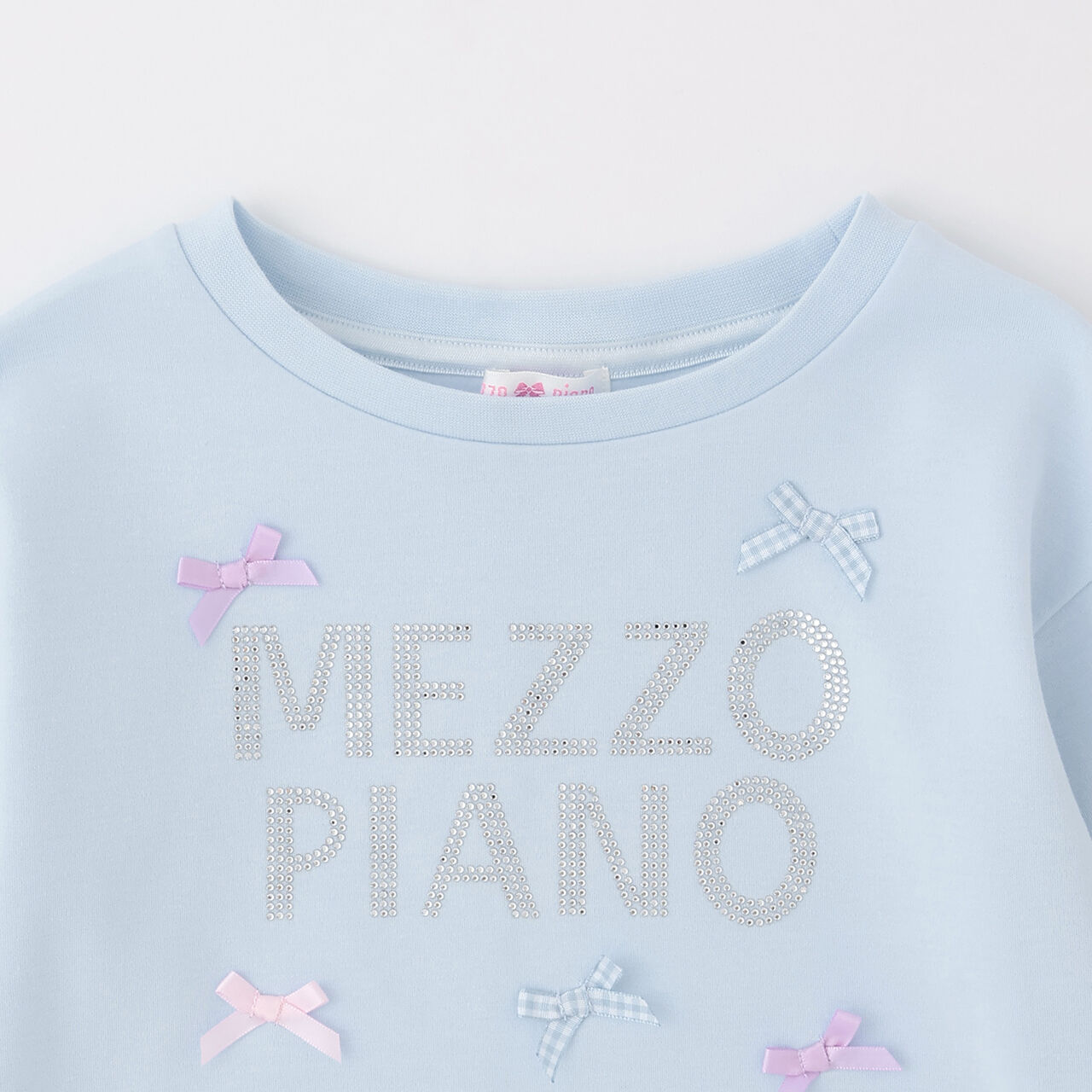 Rhinestone Logo Long-Sleeve T-Shirt,Off white, large image number 2